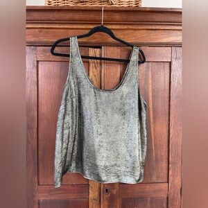 Banana Republic Gold Lame Tank XL